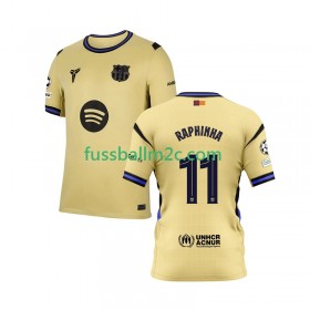 Fußballtrikots FC Barcelona Raphinha 11 Champions League Auswärts Trikotsatz 2025-2026
